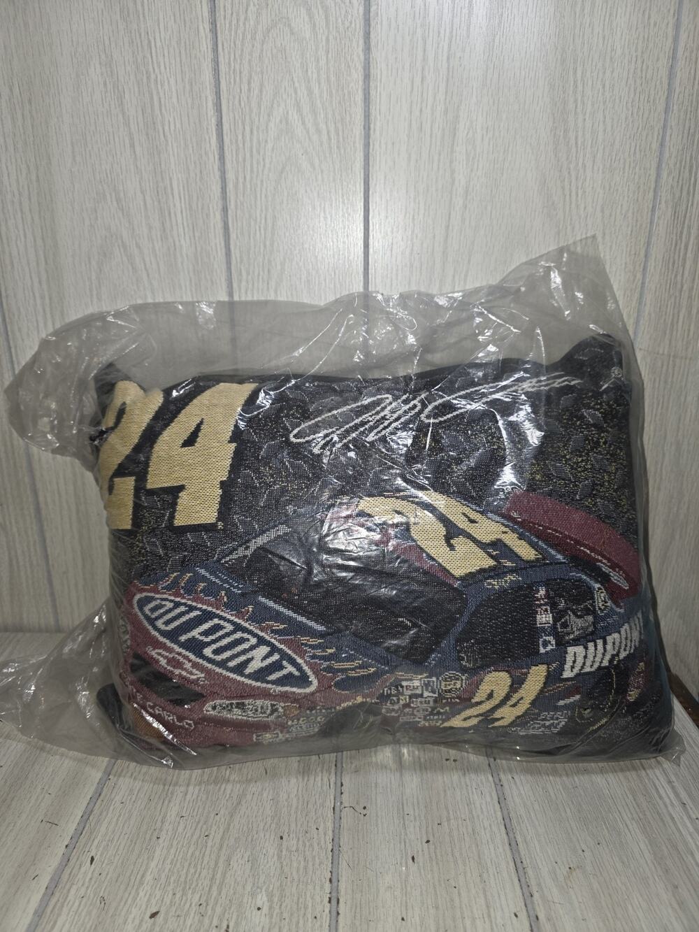 Vtg Jeff Gordon Dupont Racing #24 Nascar Tapestry Pillow NEW Sealed USA Made